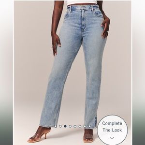 Abercrombie Curve Love Ultra High Rise 90s Straight Jean